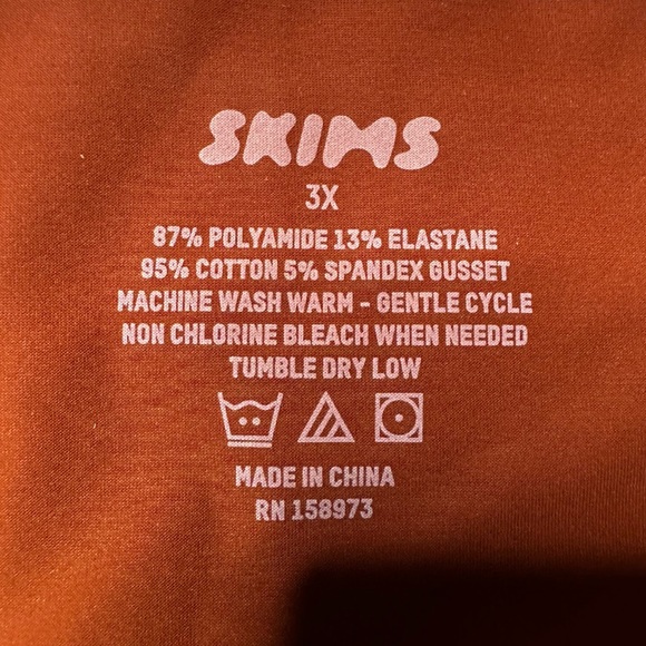 NWT Skims Naked Seamless Cheeky Hipster in Saffron (Rare Color) Women’s 3X - Picture 5 of 6